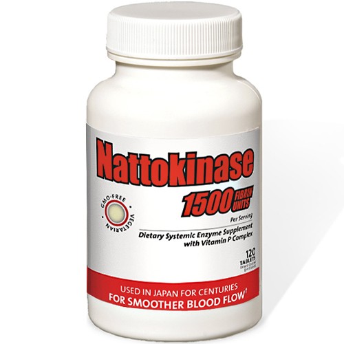 Nattokinase supplement bottle